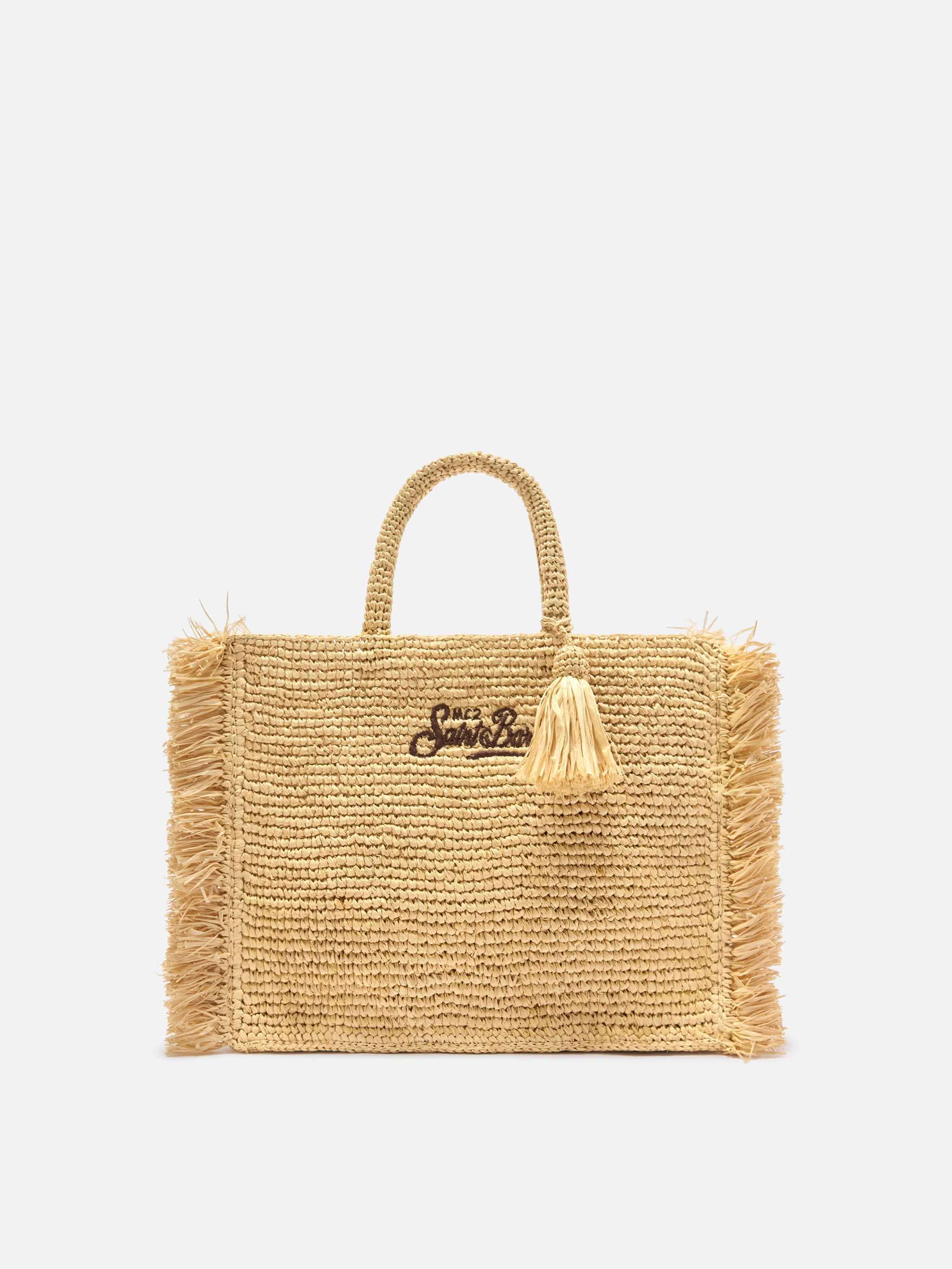 Top Handle Raffia Bags